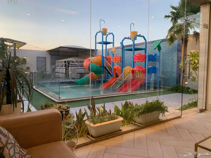 شاليه مبيت والعاب مائية فخم بريدة اجار 5