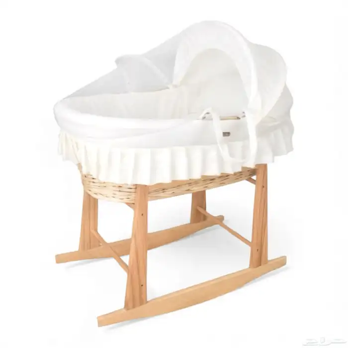 سرير موسى للمواليد - سرير اطفال هزاز خشبي ( سرير مواليد ) 0