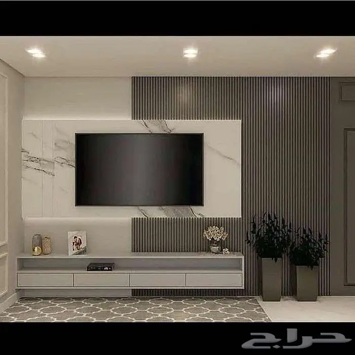 تصميم وتنفيذ ديكورات داخليه   مكتبات شاشه - مداخل 10