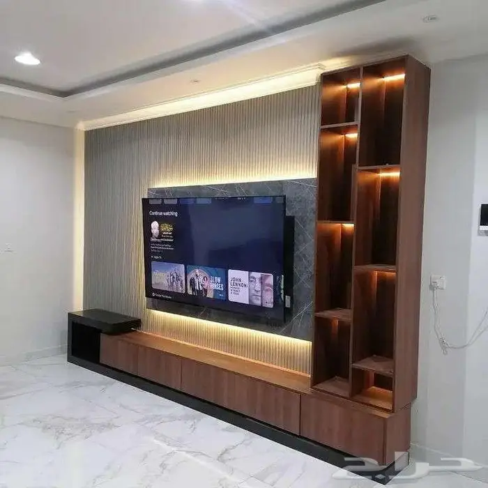 تصميم وتنفيذ ديكورات داخليه   مكتبات شاشه - مداخل 11