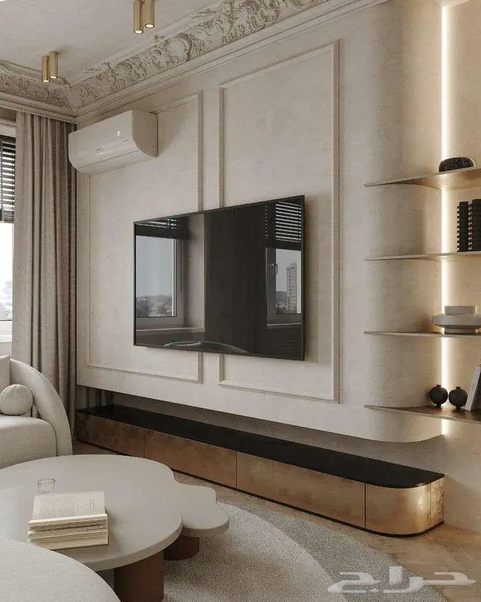 تصميم وتنفيذ ديكورات داخليه   مكتبات شاشه - مداخل 8