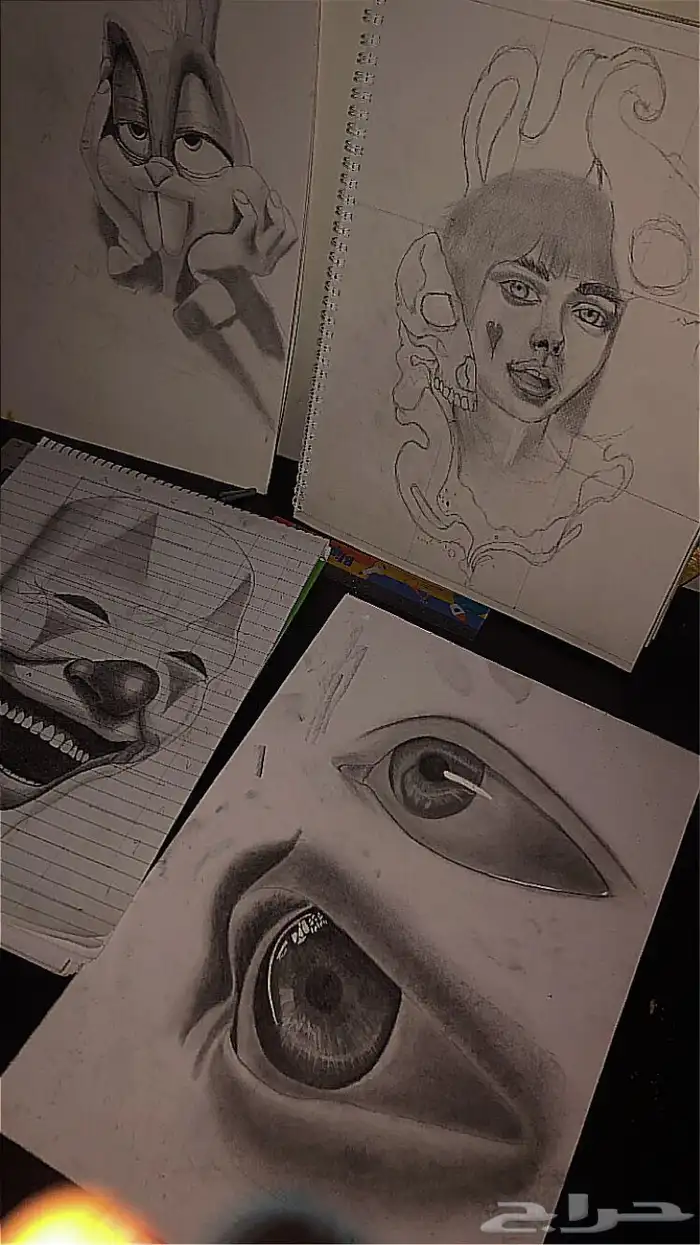 رسام محترف   رسم ب الرصاص 8