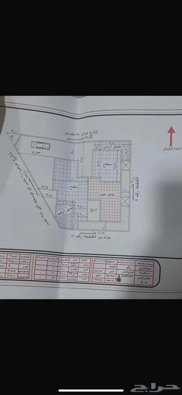 قطعة ارض حي الصقري رخصة بناء قبل الكود و بئر 1
