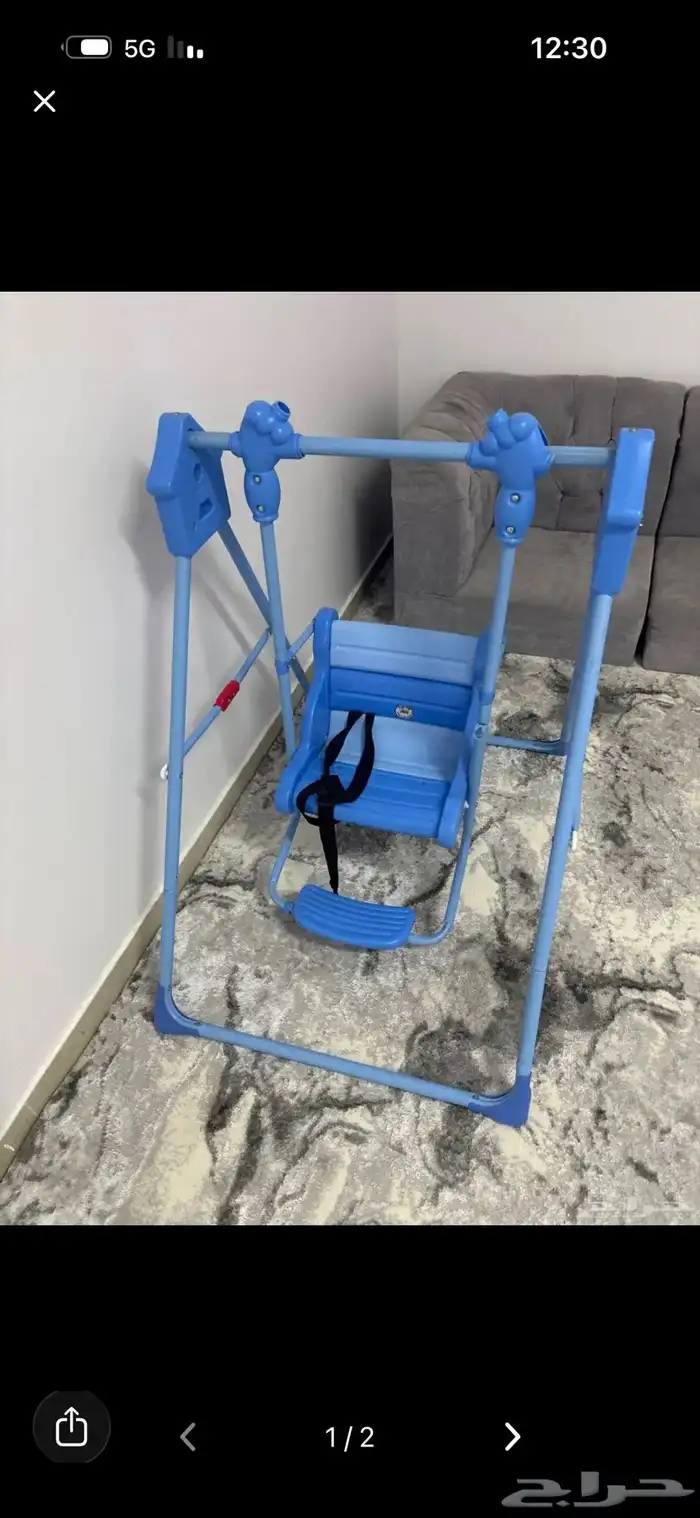 للبيع كرسي ومرجيحه اطفال مستخدمه ب 50ريال 0