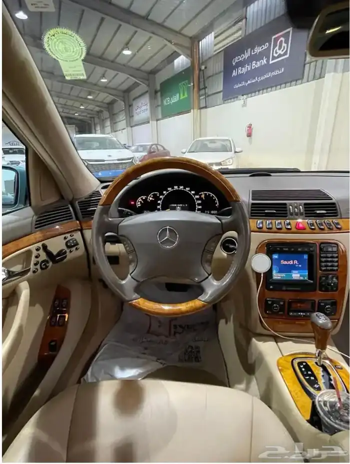 مرسيدس S300 موديل 2002 (مخزنة) العداد 61 ألف بحالة الوكالة . 9