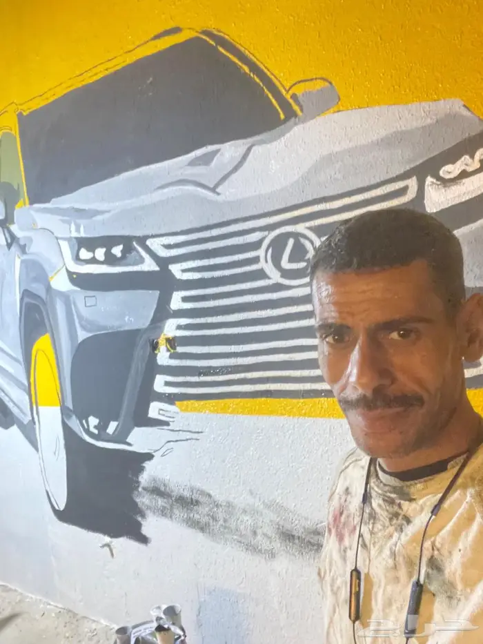رسم جرافيتي كافيهات واستراحات اعمالنا احترافية بفضل الله 12