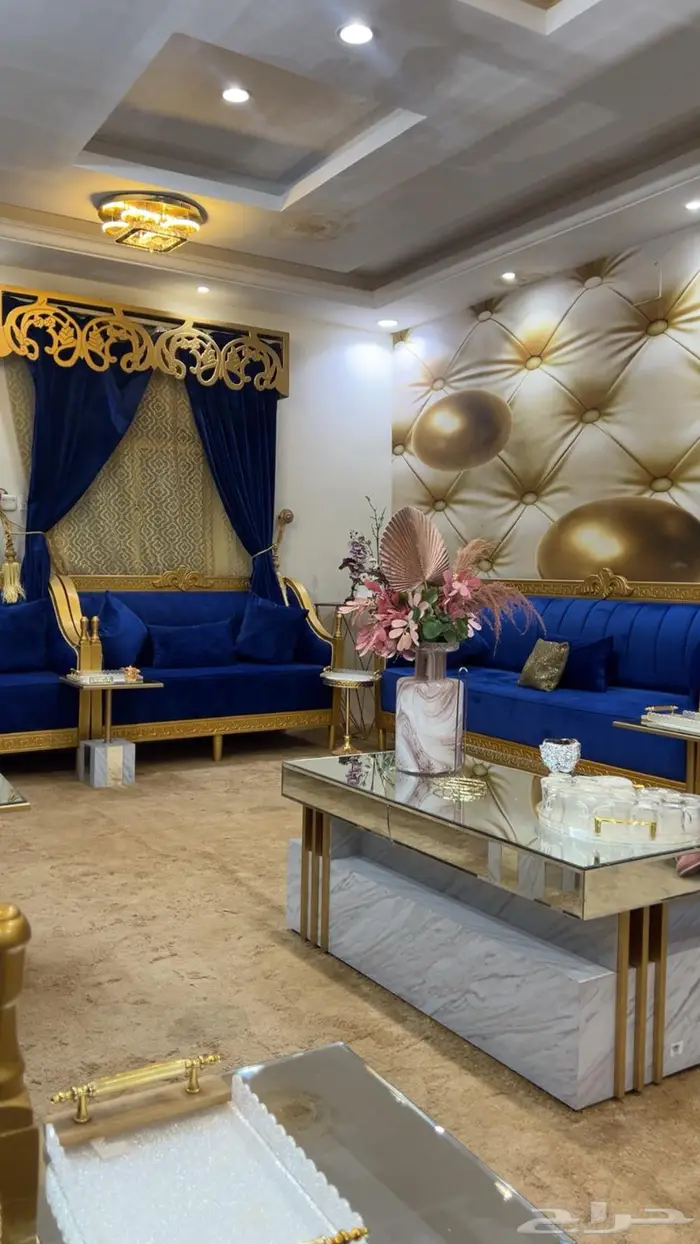 مجلس كامل 7 قطع (كنب-ستاير-طاولات) 0