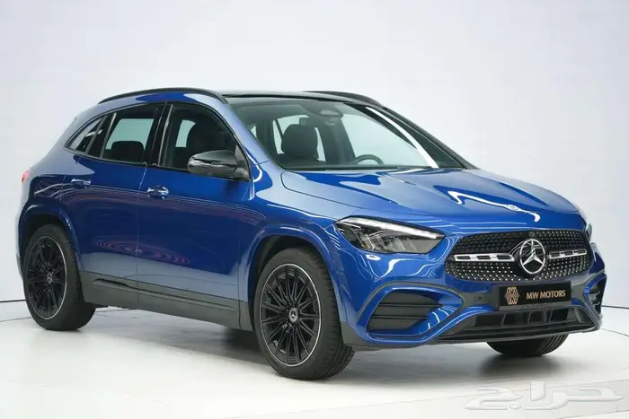 مرسيدس GLA 200 موديل 2024 أصفار خليجي أزرق أسود 0