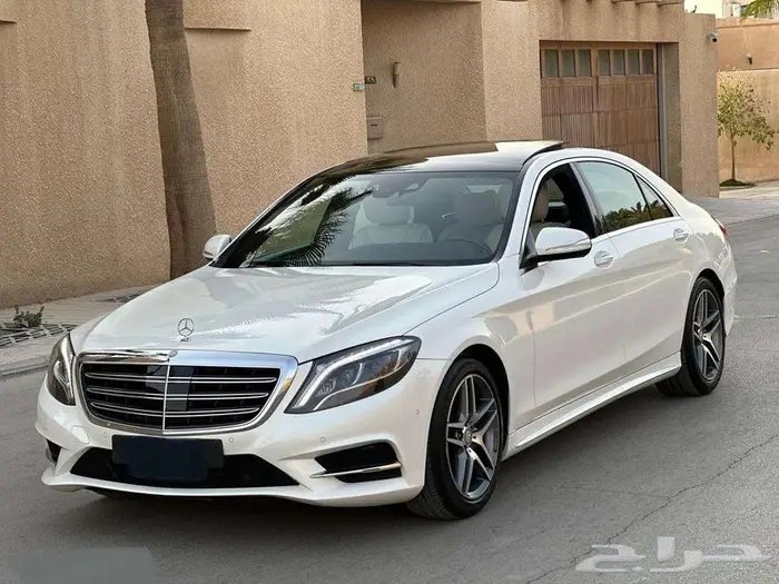 مرسيدس S400 لؤلؤي 2015 ماشي 95 ألف كت AMG بدي وكالة 7