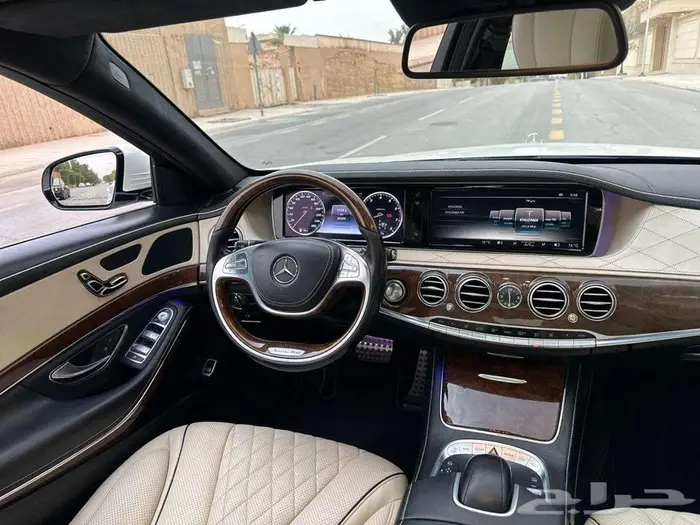 مرسيدس S400 لؤلؤي 2015 ماشي 95 ألف كت AMG بدي وكالة 16