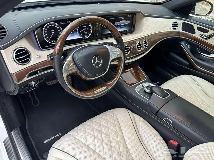 مرسيدس S400 لؤلؤي 2015 ماشي 95 ألف كت AMG بدي وكالة 37