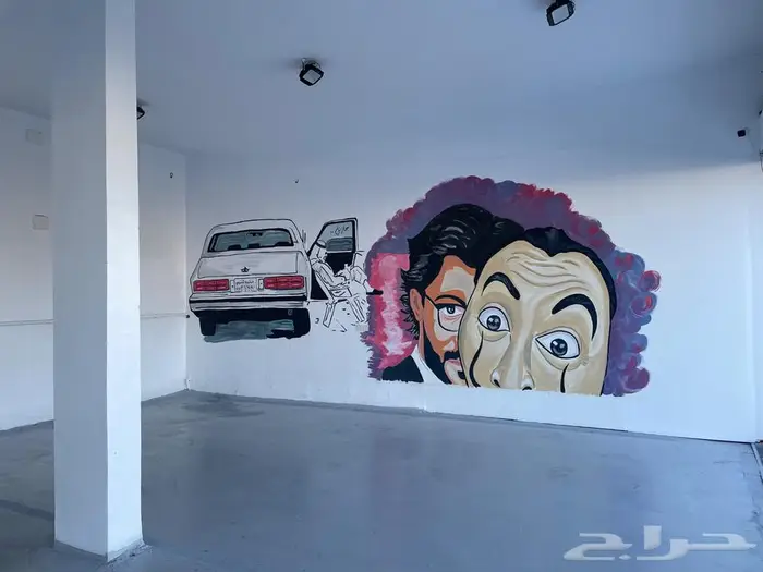 رسم جرافيتي كافيهات واستراحات اعمالنا احترافية بفضل الله 11