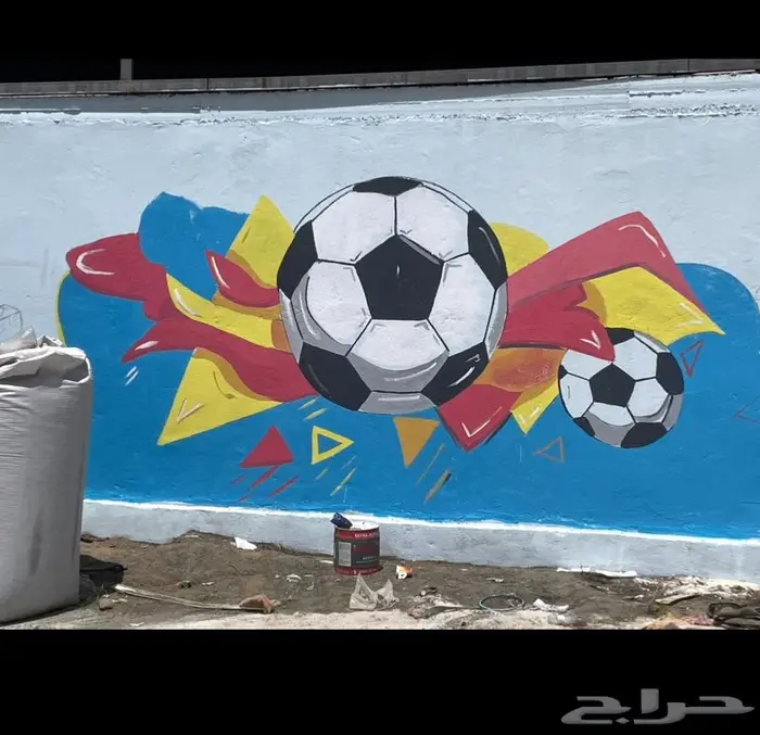 رسم جرافيتي كافيهات واستراحات اعمالنا احترافية بفضل الله 1