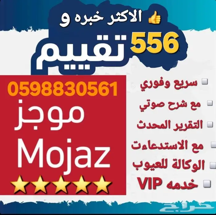 تقرير موجز يوجد 558 تقييم مع صوتي وتشييك الاستدعاء 0