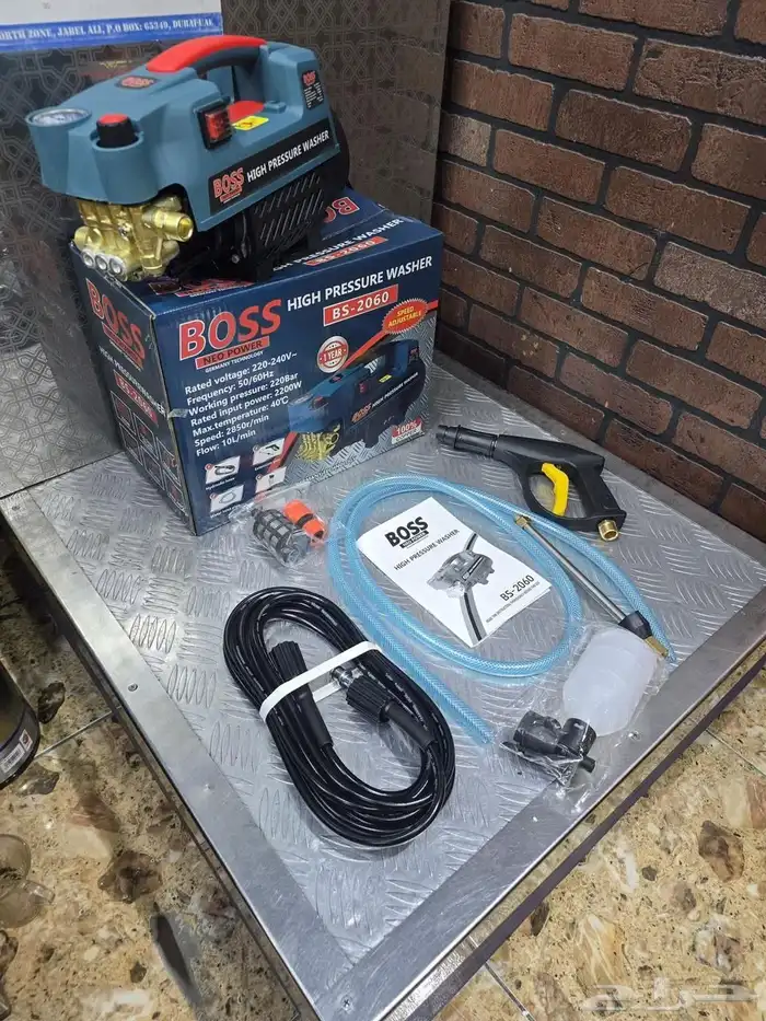 مضخة غسيل وشقان قويه تعمل بالكهرب 220 بار 2200 واط 0