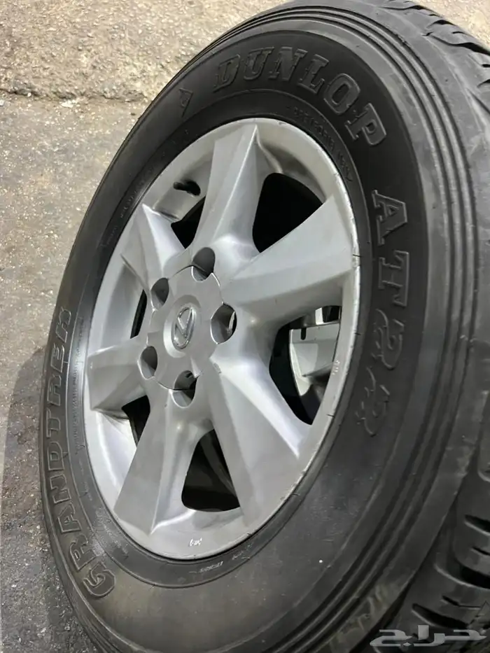 جنوط لكزز اصلي مع كفرات دنلوب 285.60.18 8