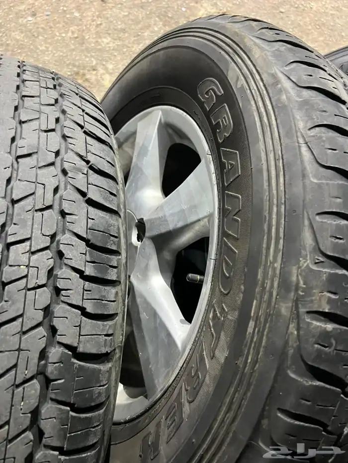 جنوط لكزز اصلي مع كفرات دنلوب 285.60.18 3