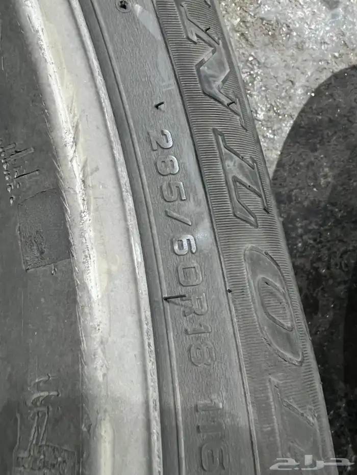 جنوط لكزز اصلي مع كفرات دنلوب 285.60.18 9