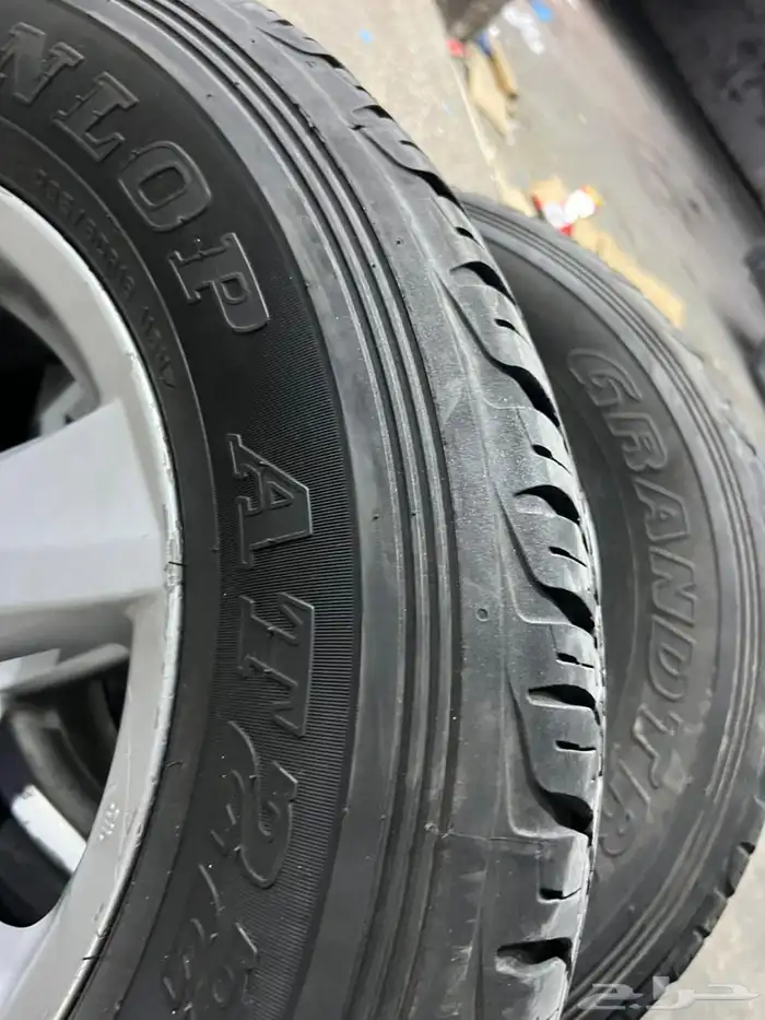 جنوط لكزز اصلي مع كفرات دنلوب 285.60.18 4