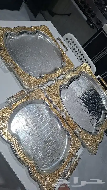 صحون تقديم للضيوف ستيل نظيفه جدا للبيع 0