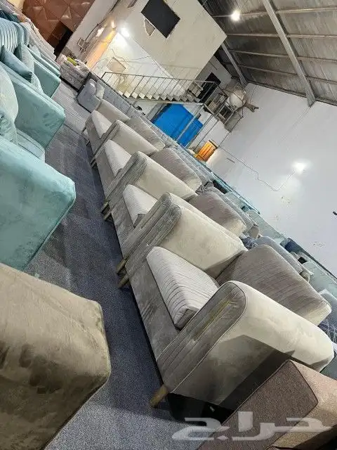 كنب جديد جاهز حرف ال و7نفر شامل التوصيل 24