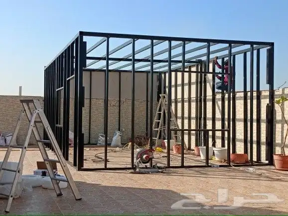 مظلات وسواتر جدة وجميع أعمال الحدادة وغرفا سندويش بانل 6