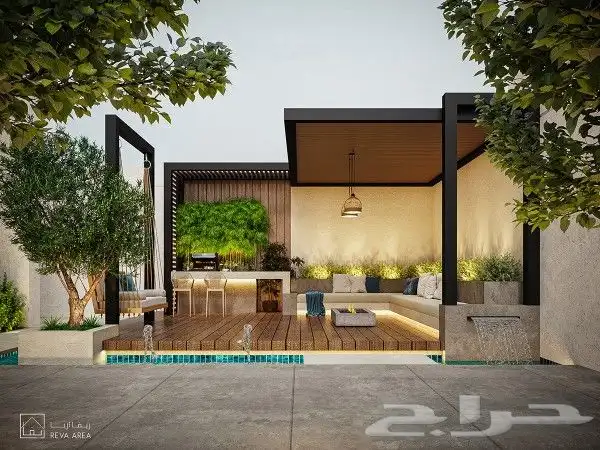 تصميم وتنفيذ وصيانة الحدائق والديكورات الخارجية 1