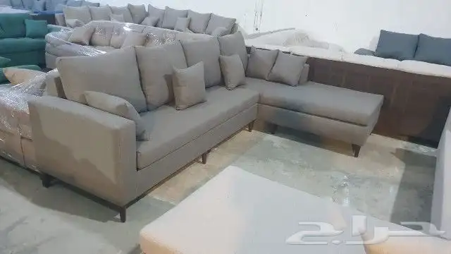 كنب جديد جاهز حرف ال و7نفر شامل التوصيل 16