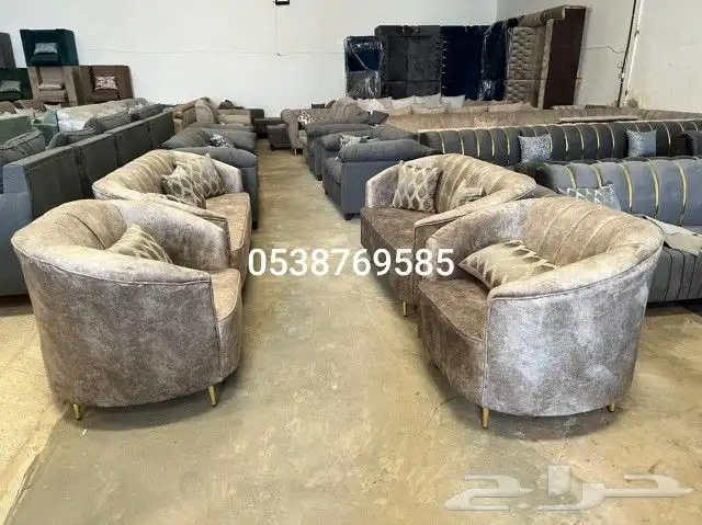 كنب جديد جاهز حرف ال و7نفر شامل التوصيل 11