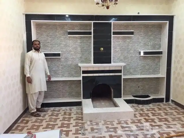 المعلم المشبات تلبيس للرخام ومشب نار طوب اليمامة احمر 0