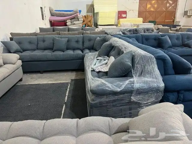 كنب جديد جاهز حرف ال و7نفر شامل التوصيل 4