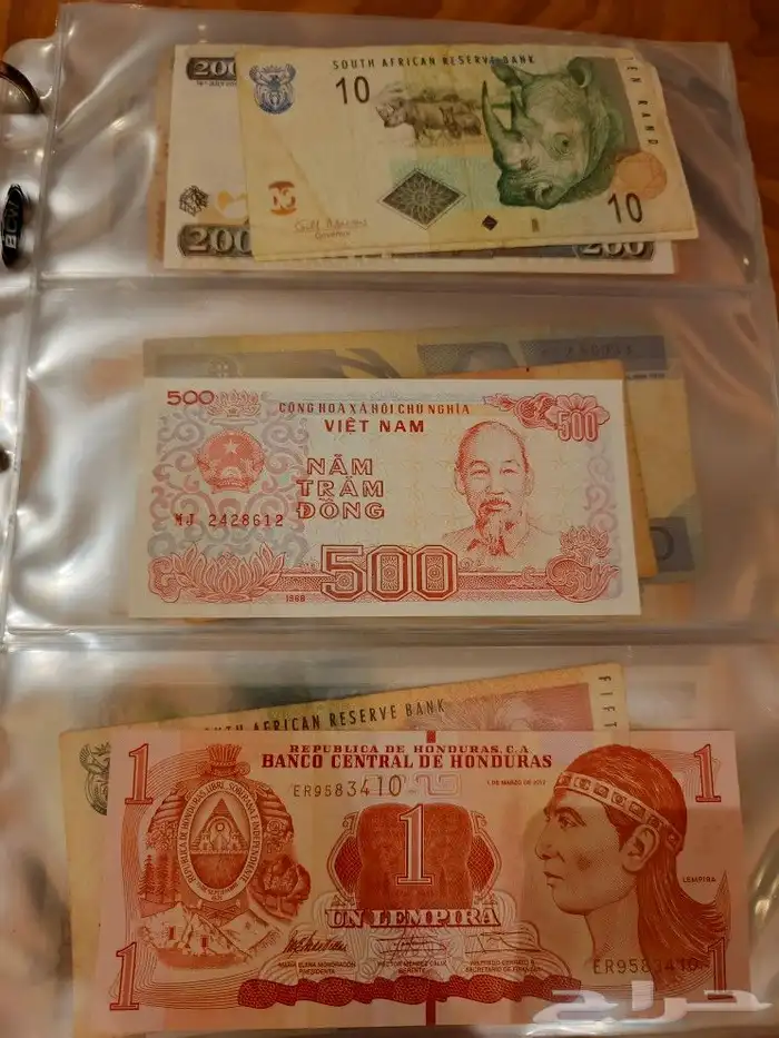 البوم عملات ورقيه ومعدينه قديمه 28