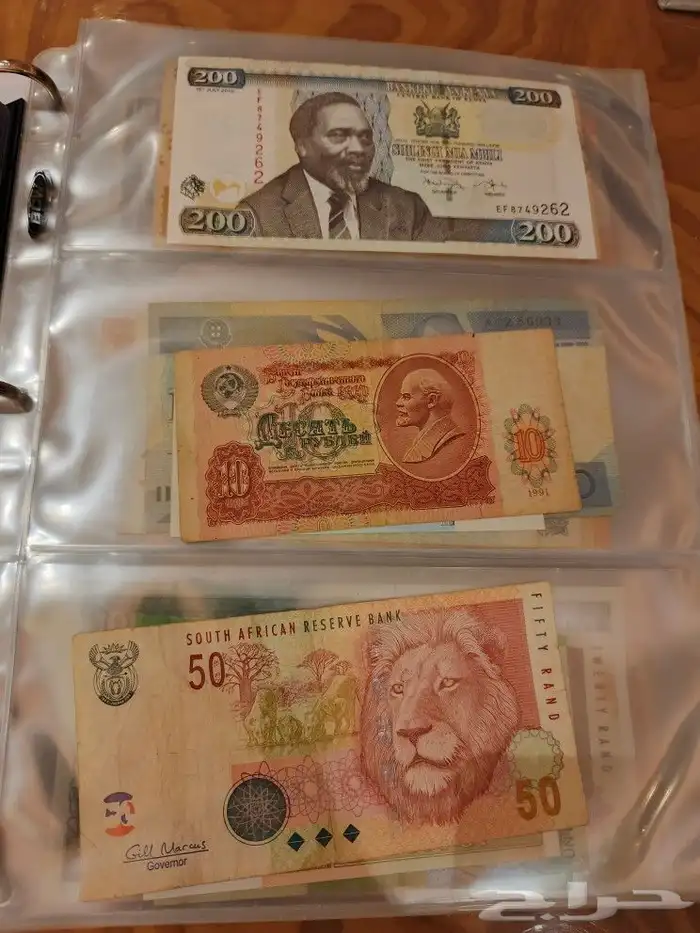 البوم عملات ورقيه ومعدينه قديمه 29