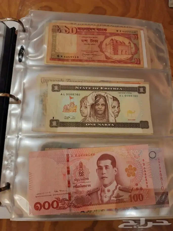 البوم عملات ورقيه ومعدينه قديمه 42