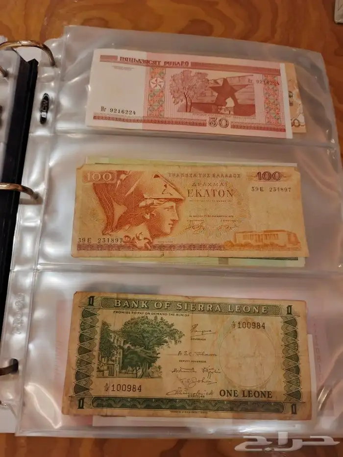 البوم عملات ورقيه ومعدينه قديمه 38