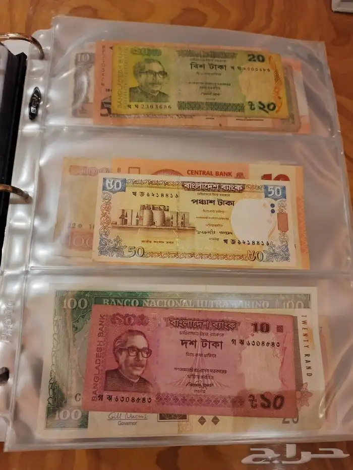 البوم عملات ورقيه ومعدينه قديمه 33