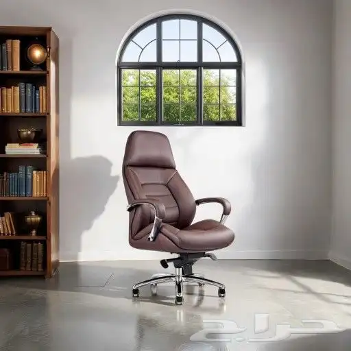 كنب مكتبي جلد فخم و كراسي دوار و مكاتب اداريه 5