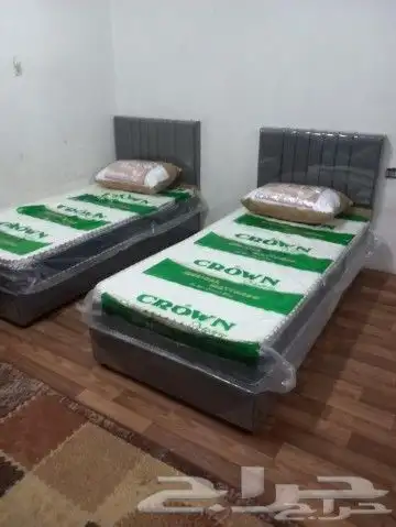 دوليب واسره حديد وبكسيات خشب ومراتب طبيه 7