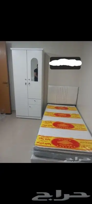 دوليب واسره حديد وبكسيات خشب ومراتب طبيه 8