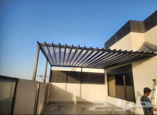 مظلات سيارات مظلات جلسات خارجية برجولات سواتر قماش ساتر قماش 12