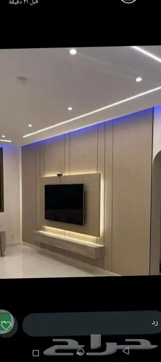 شيبورد وبديل خشب مداخل شاشات خلفيه سرير دهانات جبسيات 1