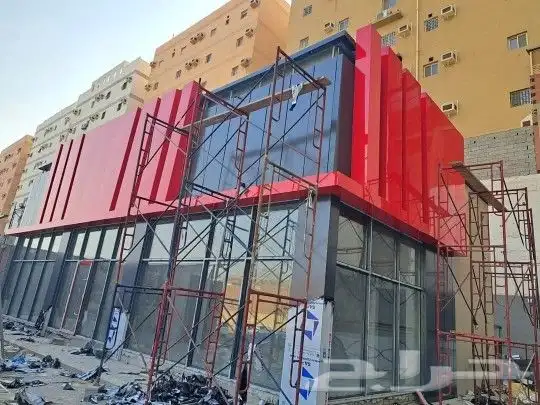 تركيب لوحات حروف بارزه اسمنت بورد احرف مضيئه لوحة محل محلات 2
