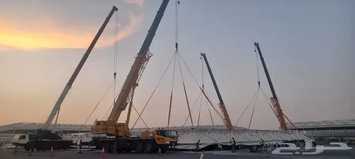 لتاجير المعدات الثقيله جي سي بي روافع كرينات سيزرلفت 6