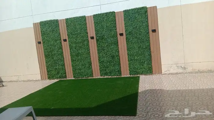 تنسيق حدائق جازان عشب صناعي 5