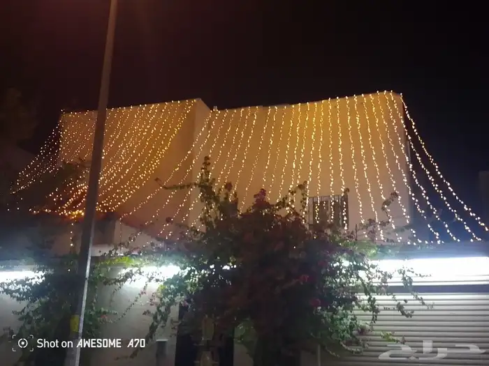 عقود زينة لمبات ليد شبكه كويني زينة زواجات 1