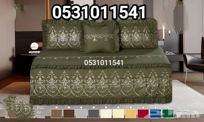 شراشف جيزانية مطرزة الهبه 2