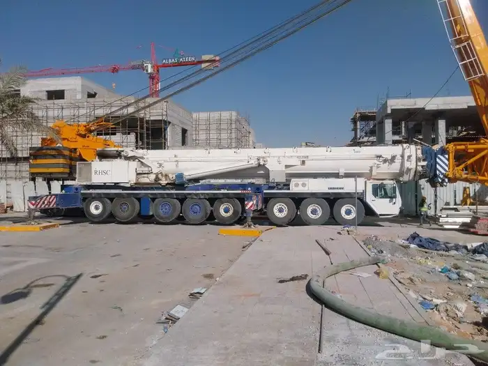 كرين خمسين طن للايجار خمسه وعشرون طن للايجار يومي شهري اقرب 1