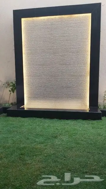 شلالات ونوافير وتركيب العشب الصناعي 2
