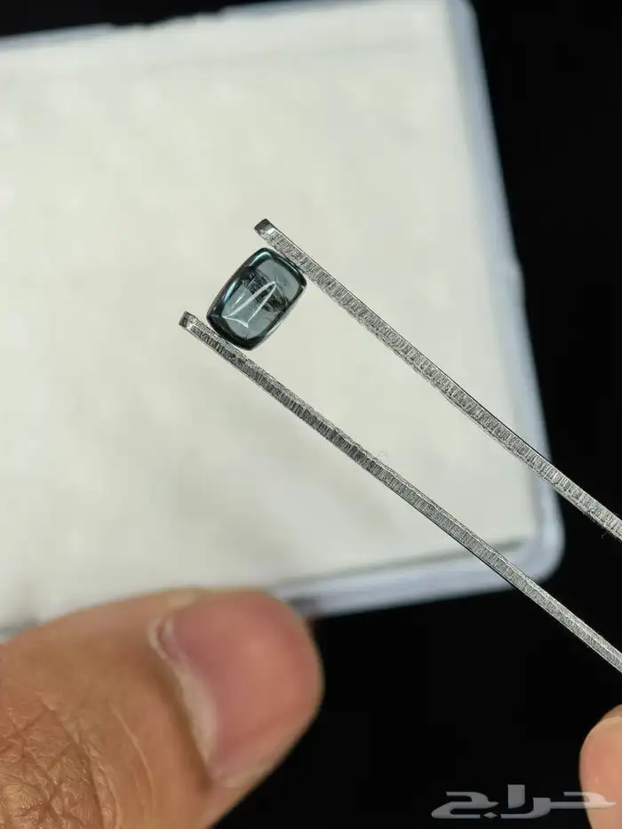 حجر سبينل أزرق طبيعي بشهادة مختبر 0