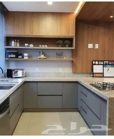 مطابخ خشب ألماني ومطابخ صاج والمنيوم ورخام صناعي وبورسلان 6